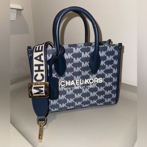 Michael Kors Mirella Small Logo Jacquard Crossbody Bag
